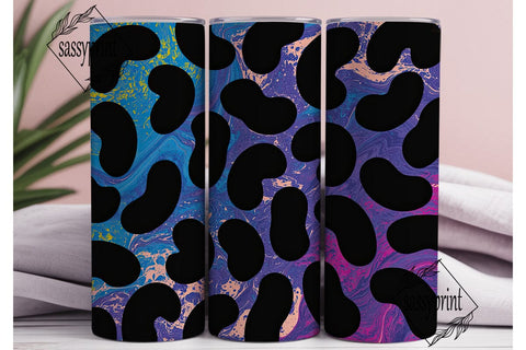 Neon Leopard Print 20oz Tumbler Wrap Sublimation sassyprint 