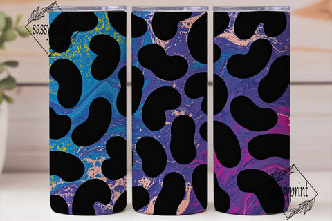 Neon Leopard Print 20oz Tumbler Wrap Sublimation sassyprint 