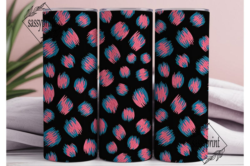 Neon Leopard Print 20oz Tumbler Wrap Sublimation sassyprint 