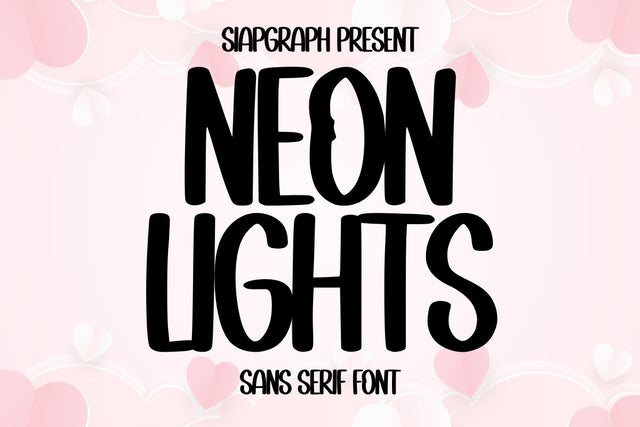 Neon Lights Font Masyafi Studio 