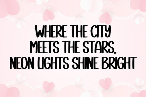 Neon Lights Font Masyafi Studio 