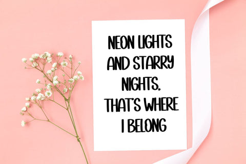 Neon Lights Font Masyafi Studio 