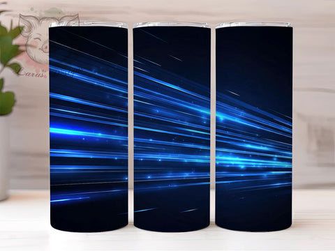 Neon Milky Way Tumbler, Vibrant Blue Tumbler Design, Galaxy Sublimation Wrap, 20oz Tumbler, Cosmic Background Tumbler, Abstract Space Art, Neon Galaxy Tumbler, Custom Tumbler Sublimation Lara' s Designs 