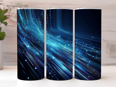 Neon Milky Way Tumbler, Vibrant Blue Tumbler Design, Galaxy Sublimation Wrap, 20oz Tumbler, Cosmic Background Tumbler, Abstract Space Art, Neon Galaxy Tumbler, Custom Tumbler Sublimation Lara' s Designs 