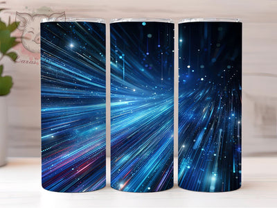 Neon Milky Way Tumbler, Vibrant Blue Tumbler Design, Galaxy Sublimation Wrap, 20oz Tumbler, Cosmic Background Tumbler, Abstract Space Art, Neon Galaxy Tumbler, Custom Tumbler Sublimation Lara' s Designs 