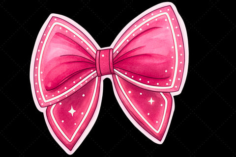 Neon Pink Glow Coquette Bow Clipart, neon pink bow, glowing coquette bow, vibrant bow design, pink glow clipart, digital bow design, neon glow design, glowing bow art Sublimation FloridPrintables 