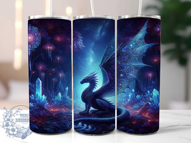 Neon Psychedelic Dragon 20oz Tumbler, Psychedelic Sublimation PNG, Fantasy Dragon Design, 20oz Neon Wrap, Vibrant Dragon PNG, Artistic Psychedelic Tumbler, Colorful Dragon Sublimation Sublimation ToriDesigns 