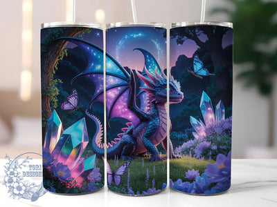 Neon Psychedelic Dragon 20oz Tumbler, Psychedelic Sublimation PNG, Fantasy Dragon Design, 20oz Neon Wrap, Vibrant Dragon PNG, Artistic Psychedelic Tumbler, Colorful Dragon Sublimation Sublimation ToriDesigns 