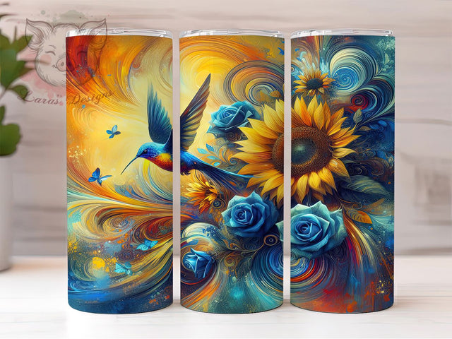 Neon Sunflower Glitter Leopard Tumbler, Glitter Leopard Tumbler, 20oz Tumbler Wrap, Leopard Print Tumbler, Sunflower Tumbler Design, Neon Glitter Tumbler, Animal Print Tumbler Sublimation Lara' s Designs 