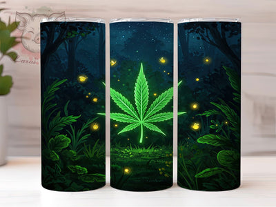 Neon Trippy Cannabis Tumbler Wrap, Marijuana Tumbler, Neon Weed Tumbler Wrap, Glow Tumbler Design, Trippy Tumbler, Sublimation Weed Tumbler Sublimation Lara' s Designs 