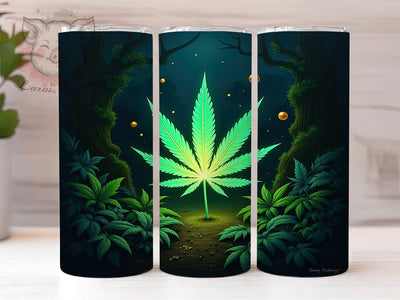 Neon Trippy Cannabis Tumbler Wrap, Marijuana Tumbler, Neon Weed Tumbler Wrap, Glow Tumbler Design, Trippy Tumbler, Sublimation Weed Tumbler Sublimation Lara' s Designs 