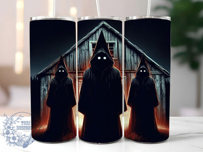 Neon Witches Glow Halloween Tumbler, Halloween Tumbler, Witch Silhouette, Sublimation Wrap, Spooky Drinkware, 20Oz Tumbler Design, Glow In Dark Style Sublimation ToriDesigns 