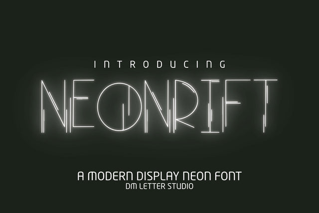 Neonrift Font Dm Letter Studio 