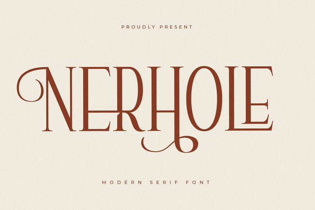 Nerhole - Modern Serif Font Font Letterena Studios 
