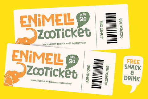 Nerillkid - Playful Display Font Font twinletter 