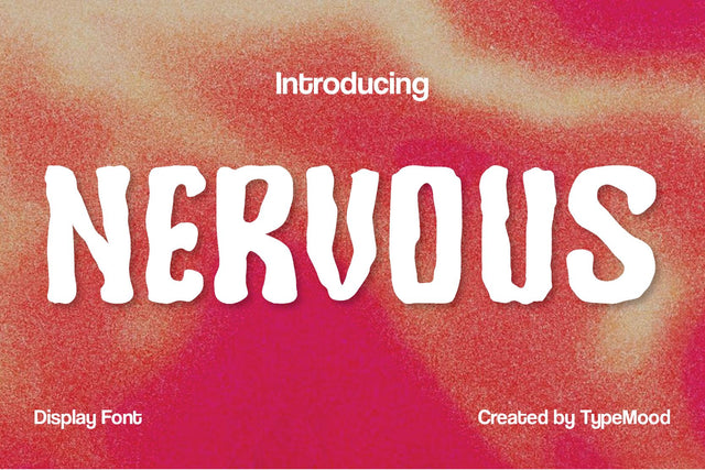 Nervous Typeface Display Font Font nearzz 