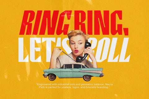 Neura Path – Industrial Display Sans Font Four Lines Std. 