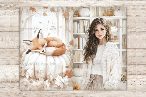 Neutral Autumn Junk Journal Pages | Fall Picture Collage SVG GlamArtZhanna 