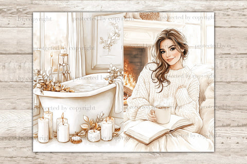 Neutral Autumn Junk Journal Pages | Pumpkins Scrapbook Kit SVG GlamArtZhanna 