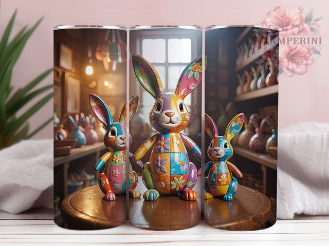 Neutral Rustic Easter Bunny Tumbler, Easter Bunny Tumbler, Minimal Bunny Wrap, Rustic Bunny Wrap, Stylish 20oz Wrap, Sublimation Design, Trendy Gift Idea Sublimation Li Zamperini 