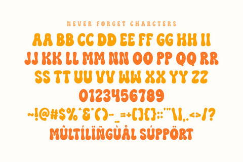 Never Forget - Retro Groovy Font Font Masyafi Studio 