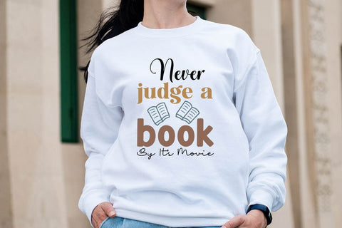Never judge a book by it s movie SVG Angelina750 