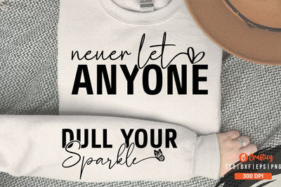 never let anyone SVG Sleeve Design SVG Designangry 