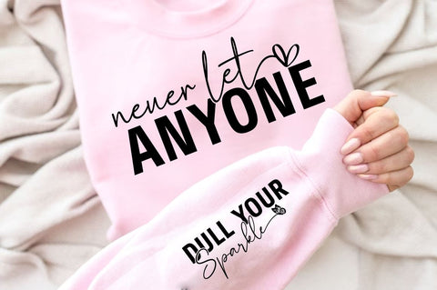 never let anyone SVG Sleeve Design SVG Designangry 