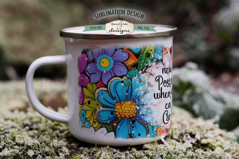 Never Postpone When You Can Cancel | Funny Sublimation Mug PNG Sublimation Ewe-N-Me Designs 