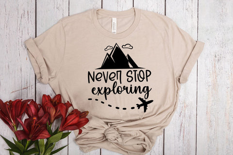 Never Stop Exploring SVG I Travel SVG I Vacation SVG PNG SVG Happy Printables Club 