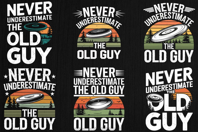 Never Underestimate The Old Guy T-shirt Design SVG Creativeart88 