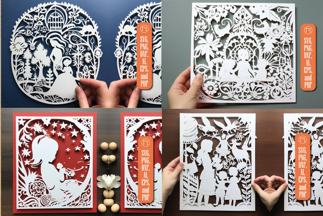 New Baby Paper Cut SVG Bundle SVG MD JOYNAL ABDIN 