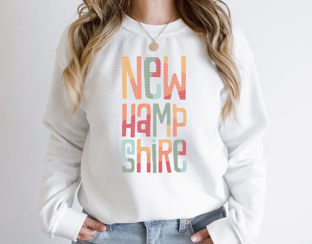 New Hampshire Retro Typography PNG | Vintage State Name Design | Sublimation Digital Download Sublimation Print Perfect Design Shop 
