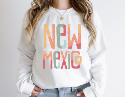 New Mexico Retro Typography PNG | Vintage State Name Design | Sublimation Digital Download Sublimation Print Perfect Design Shop 