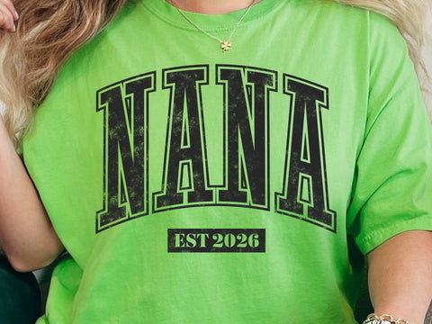 New Nana Est 2026 Svg, Grandma, Baby Shower Designs SVG DesignDestine 
