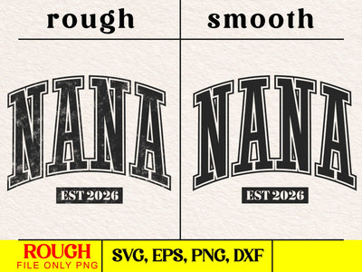 New Nana Est 2026 Svg, Grandma, Baby Shower Designs SVG DesignDestine 