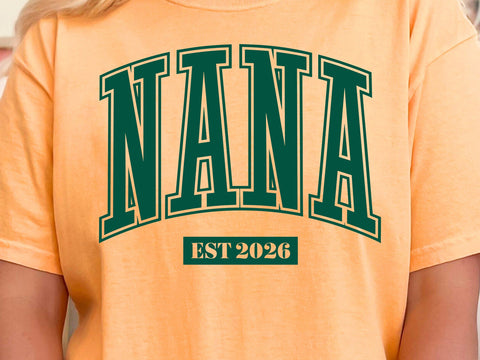 New Nana Est 2026 Svg, Grandma, Baby Shower Designs SVG DesignDestine 