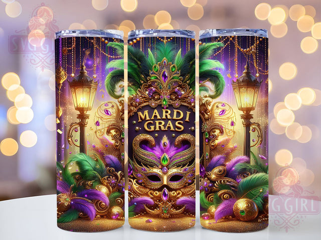 New Orleans Mardi Gras Carnival Tumbler, New Orleans Mardi Gras Wrap, Festive Party Cup, 20oz Sublimation Wrap, NOLA Celebration Tumbler, Colorful Carnival Design Cup, Mardi Gras Party Theme Wrap Sublimation SvggirlplusArt 