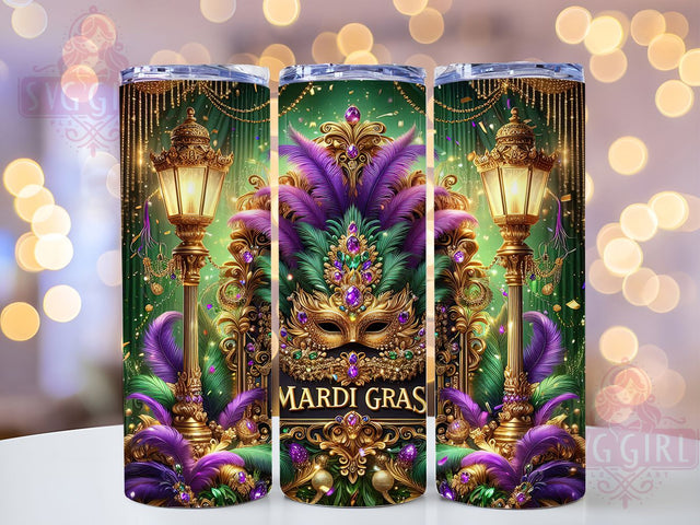 New Orleans Mardi Gras Carnival Tumbler, New Orleans Mardi Gras Wrap, Festive Party Cup, 20oz Sublimation Wrap, NOLA Celebration Tumbler, Colorful Carnival Design Cup, Mardi Gras Party Theme Wrap Sublimation SvggirlplusArt 