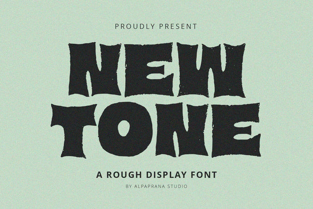 New Tone - Display Font Font Alpaprana Studio 