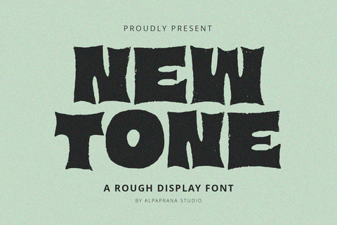 New Tone - Display Font Font Alpaprana Studio 