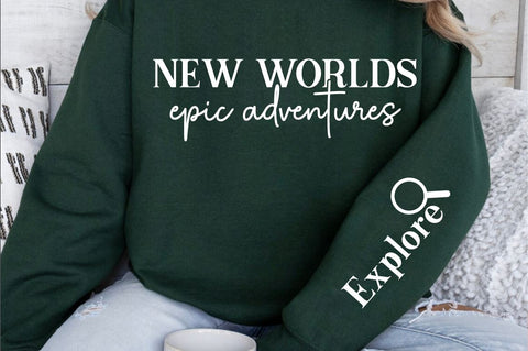 New Worlds Epic Adventures Sleeve SVG Design SVG Designangry 