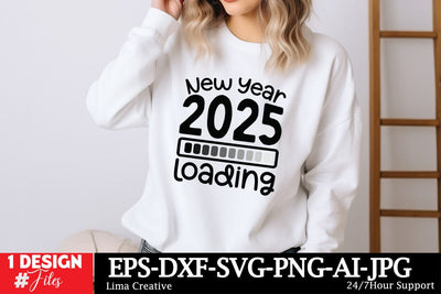 New Year 2025 Loading SVG Cut File, New Year SVG Qutes, New Year Sublimation,New Year Sublimation Qutes,Happy New Year 2025 SVG Insomnia Std 