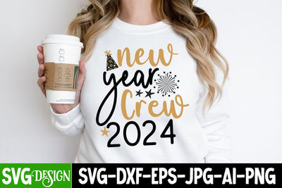 New Year Crew 2024 SVG Cut File, New Year Crew 2024 SVG Design, New Year Crew 2024 PNG, New Year 2024 SVG Cut File, 2024 New Year SVG bundle,New Year SVG Design 2024 SVG BlackCatsMedia 