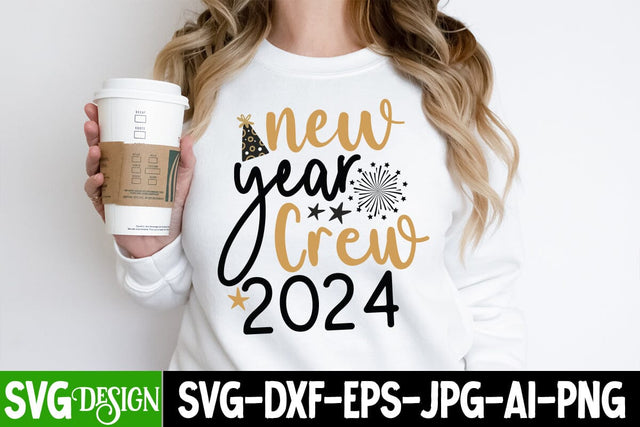New Year Crew 2024 SVG Cut File, New Year Crew 2024 SVG Design, New Year Crew 2024 PNG, New Year 2024 SVG Cut File, 2024 New Year SVG bundle,New Year SVG Design 2024 SVG BlackCatsMedia 