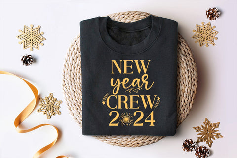 New Year Crew 2024 SVG I Happy New Year SVG I New Year SVG SVG Happy Printables Club 
