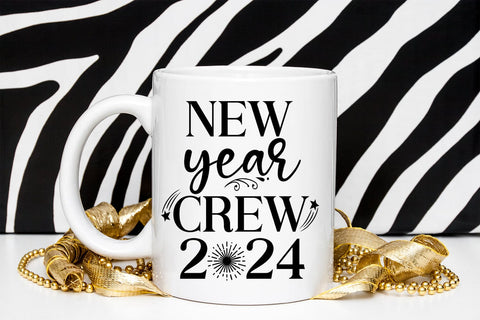 New Year Crew 2024 SVG I Happy New Year SVG I New Year SVG SVG Happy Printables Club 
