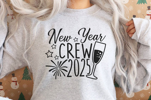 New Year Crew 2025| New Years Eve SVG Cutting Files. SVG CosmosFineArt 