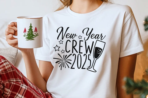New Year Crew 2025| New Years Eve SVG Cutting Files. SVG CosmosFineArt 