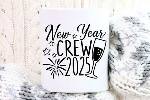 New Year Crew 2025| New Years Eve SVG Cutting Files. SVG CosmosFineArt 
